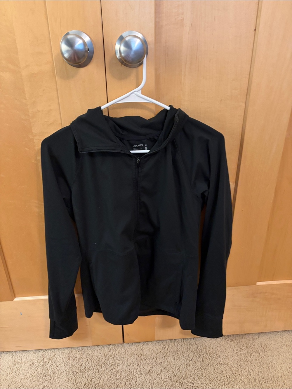 Jockey Black Hooded Zip Jacket